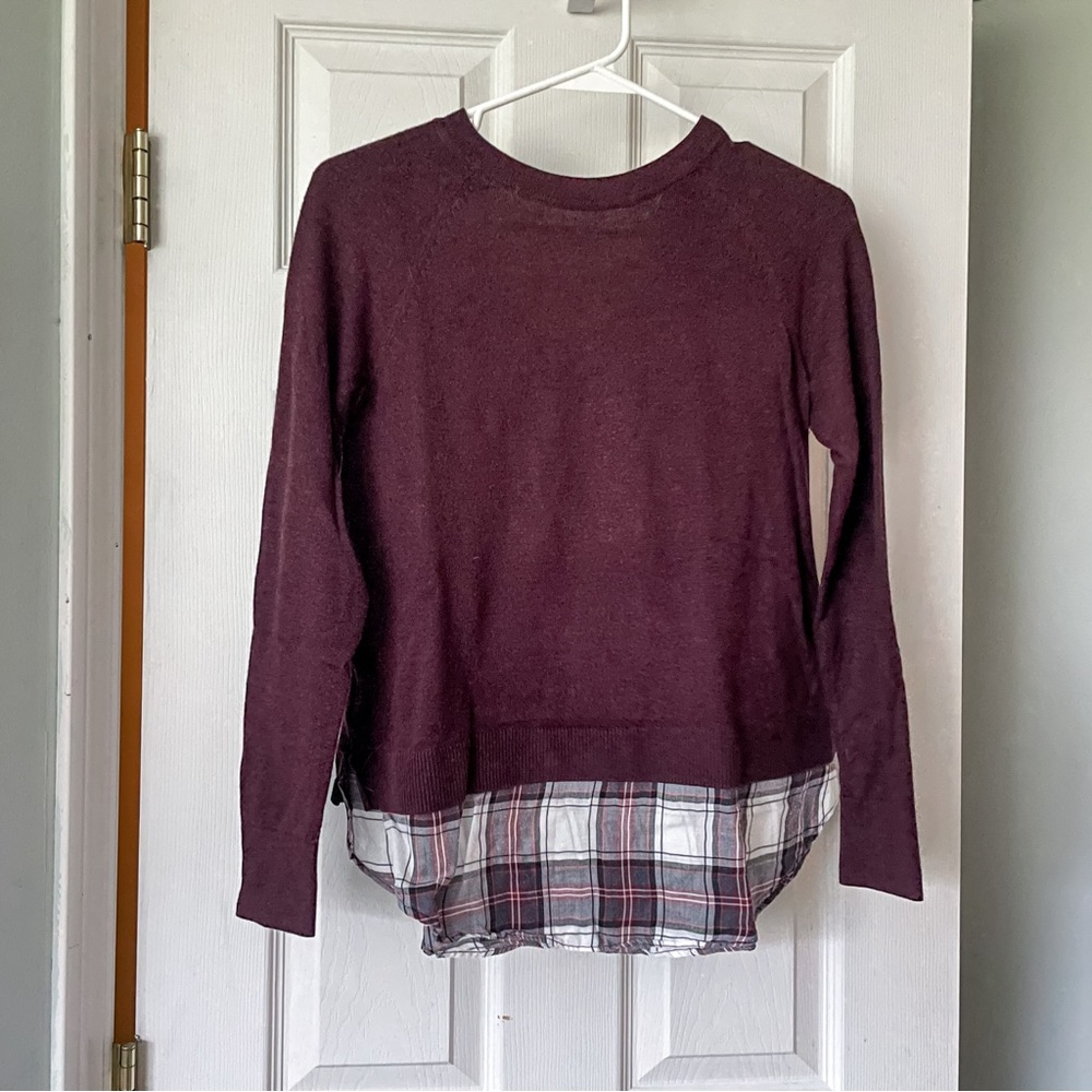 Loft bow-back sweater shirt